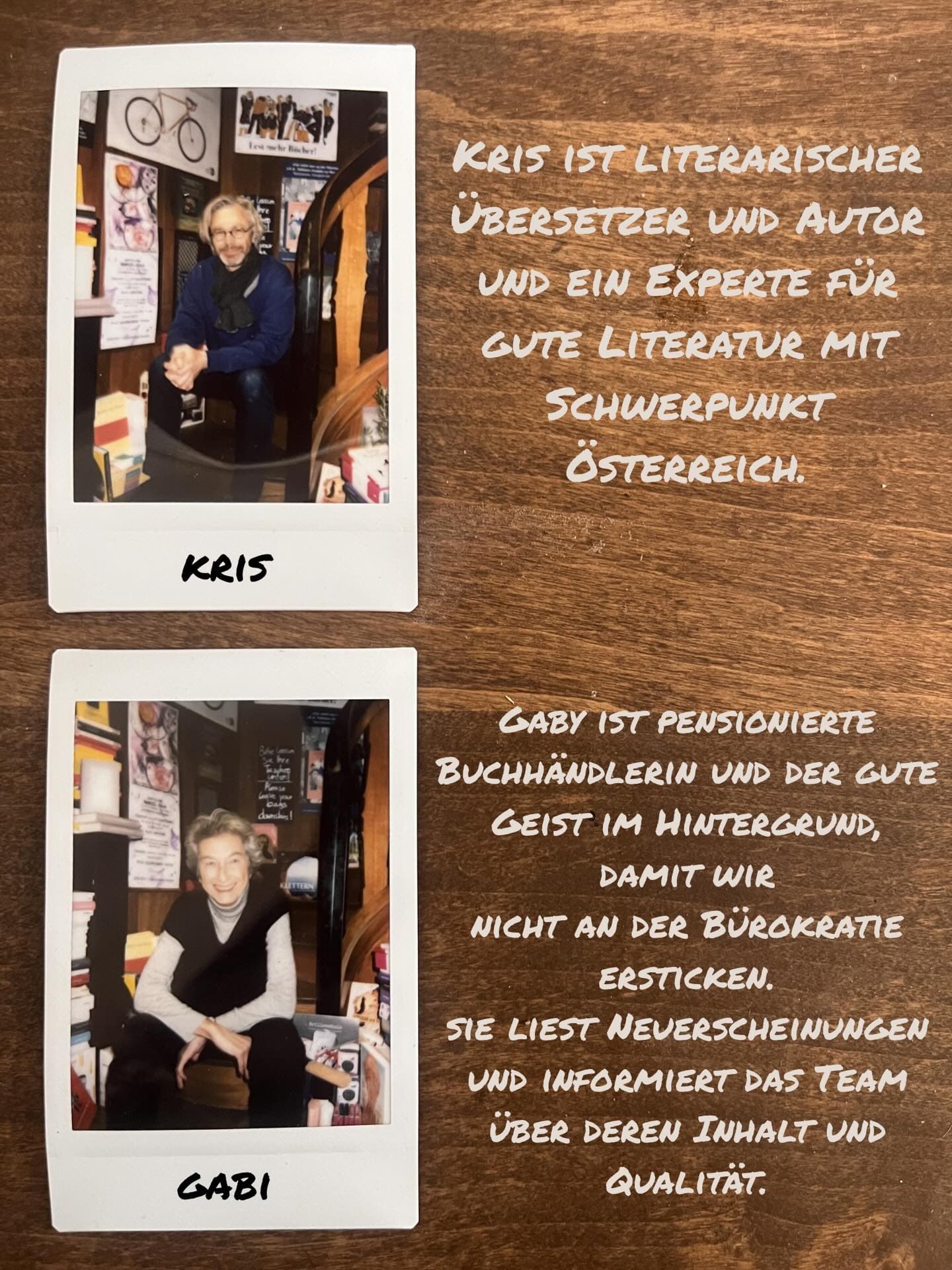 Team-Polaroids von Kris und Gabi